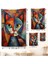Pablo Picasso Tarzı - Soyut Renkli Kedi Duvar ÖRTÜSÜ-7375 4