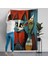 Pablo Picasso Tarzı - Soyut Renkli Kedi Duvar ÖRTÜSÜ-7370 3