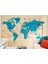 Ingilizce Dünya Haritası Duvar Kağıdı Ahşap Görünümlü Detaylı -1789 1