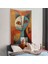 Pablo Picasso Tarzı - Soyut Renkli Kedi Duvar ÖRTÜSÜ-7373 2