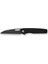 Guile Front Flipper & Thumb Hole Knife Black G10 Handle Black Stonewashed Çakı 1