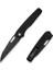 Guile Front Flipper & Thumb Hole Knife Black G10 Handle Black Stonewashed Çakı 2