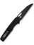 Guile Front Flipper & Thumb Hole Knife Black G10 Handle Black Stonewashed Çakı 3