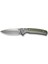 Sentinel Strike Iı Flipper & Thumb Stud & Button Lock Knife Gray & Green Aluminum & Frn Handle Çakı 1