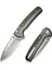 Sentinel Strike Iı Flipper & Thumb Stud & Button Lock Knife Gray & Green Aluminum & Frn Handle Çakı 2