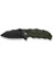 Natterjack Flipper & Thumb Stud & Button Lock Knife Milled Od Green G10 Handle Çakı 1