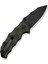 Natterjack Flipper & Thumb Stud & Button Lock Knife Milled Od Green G10 Handle Çakı 3