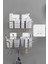 7x7 cm Süper Güçlü Yapışkanlı Banyo Askısı Yedek 4 Adet Sticker Raf Tutucu Askı 4