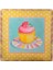 Decotown Duvar Panosu 40*40 Cup Cake Muffin Motifli Duvar Süsü 3