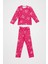 Kedi ve Yıldız Desenli Kız Çocuk Pijama Takımı 1