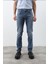 Erkek Likralı Regular Fit Düz Jean Pantolon Mavi 5