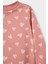 Kız Bebek Pijama Takımı Kalp Desenli Uzun Kollu Penye Üst Uzun Alt E9481A525AU 3