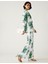 Çiçek Desenli Wide Leg Saten Pantolon 1