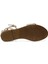 DS24015 4fx Bej Kadın Düz Sandalet 6