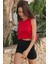 Aura Crop Atlet Kırmızı 1