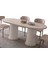 Travertino Yemek Masası 6 Sandalye Takım 4