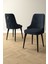Mabel Siyah Mermer Desen 80X132 Açılabilir Mdf Masa Yemek Odası Takımı, Mutfak Takımı 4 Sandalye, 1 Bench 3