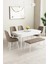 Mabel Beyaz 80X132 Açılabilir Mdf Masa Yemek Odası Takımı, Mutfak Takımı 4 Sandalye 1 Bench 1