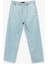 Beli Bağcıklı Cep Detaylı Loose Fit Bol Jean Pantolon 4