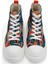 Kadın Vegan Çok Renkli Kalın Taban High Sneakers - Blossom Hug Tasarım 2
