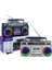 Ns-7088s Bt,Sd,Usb Girişli Fm Radio Rgb Işıklı Speaker 6