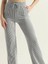 Unisex Su Yolu Çizgili Keten Karışımlı Pantolon 1