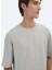 Bej Desenli Bisiklet Yaka T-Shirt 2