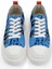 Kadın Vegan Mavi Kalın Taban Sneakers - Line Of Rabbits Tasarım 2