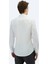 Beyaz Düz Slim Fit Dokuma Klasik Pamuk Karışımlı Gömlek 4