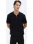 Siyah Polo Yaka Düz Örgü Triko 2