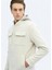 Açık Bej Regular Fit Kapüşonlu Casual Dokuma Mont 4