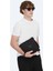 Siyah Regular Fit Dik Yaka Casual Dokuma Mont 4