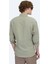 Haki Oversize Fit Dokuma Casual Gömlek 4