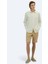 Beyaz Düz Oversize Fit Dokuma Casual Pamuk Karışımlı Gömlek 1