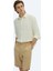 Beyaz Düz Oversize Fit Dokuma Casual Pamuk Karışımlı Gömlek 2
