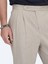 Vizon Dokuma Carrot Fit Casual Pamuk Karışımlı Pantolon 2