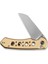 Pragma Prime Thumb Stud & Button Lock Knife Champagne Aluminum Handle Çakı 4