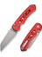Pragma Prime Thumb Stud & Button Lock Knife Red Aluminum Handle Çakı 2