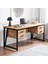 MS2C Çalışma Masası,ofis Masası - 70X160 cm - Çam- 4 Çekmeceli 1
