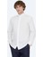 Beyaz Düz Slim Fit Duble Manşet Ata Yaka Smokin Gömlek 3