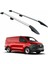 Ford Transit Custom Uzun Şase 2023-2026 Araç Üstü Alüminyum Tavan Yan Rayları Plus Serisi - Gri 1
