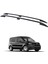 Ford Transit Connect Uzun Şase 2013-2024 Araç Üstü Alüminyum Tavan Yan Rayları Plus Serisi - Siyah 1