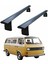 Volkswagen Transporter T3 1980-1990 Yagmur Oluklu Üst Tavan Taşıyıcı Ara Atkısı Paw Siyah 1