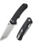 Button Lock Brazen Flipper & Thumb Stud Knife Black G10 Handle Çakı 2