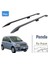 Fiat Panda 169 Üst Tavan Çıtası Taşıyıcı Bar Plus 2002-2012 Siyah 1