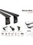 Land Rover Discovery (Series Iı) 1998-2004 Roof Rack Cross Bars Rain Gutter Gri 3