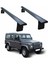 Land Rover Defender 110 1993-2020 Yagmur Oluklu Üst Tavan Taşıyıcı Ara Atkısı Paw Siyah 1