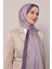 Lila Halka Desen Monogram Şal 2