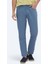 Koyu Mavi Denim Slim Fit Casual Pamuk Karışımlı Pantolon 1