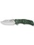Biophase Flipper & Button Lock Knife Green Aluminum Handle Çakı 1